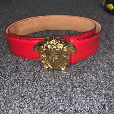 red versace belt replica|authentic versace belt.